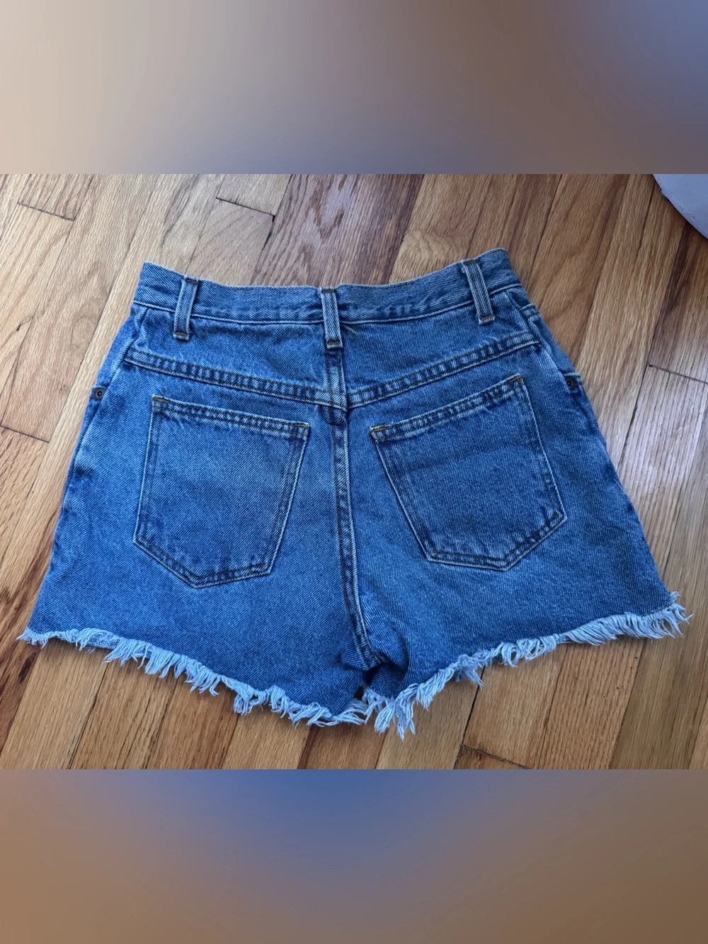 Vintage denim cut off shorts
